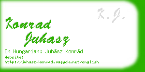 konrad juhasz business card